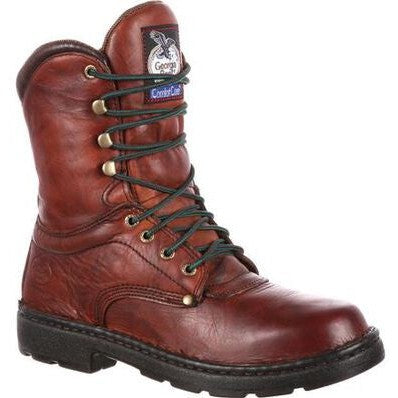 Georgia Men's Eagle Light 8" Slip Resistant Work Boot -Wildwood- G8083  - Overlook Boots