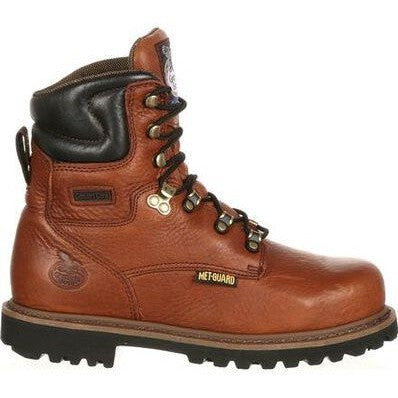 Georgia Men's Hammer 6" ST Internal Metguard Work Boot -Brown- G8315  - Overlook Boots