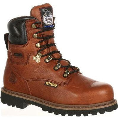 Georgia Men's Hammer 6" ST Internal Metguard Work Boot -Brown- G8315 8 / Medium / Brown - Overlook Boots