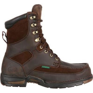 Georgia Men's Athens 8" Soft Toe WP Work Boot - Brown - G9453  - Overlook Boots