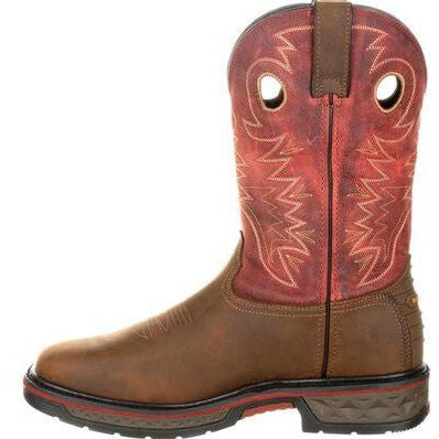 Georgia Men's Carbo Tec 11" Square Toe WP Western Work Boot -Brown- GB00221  - Overlook Boots