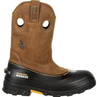 Georgia Men's Muddog 11" CT WP Wellington Work Boot- Gold- GB00243  - Overlook Boots