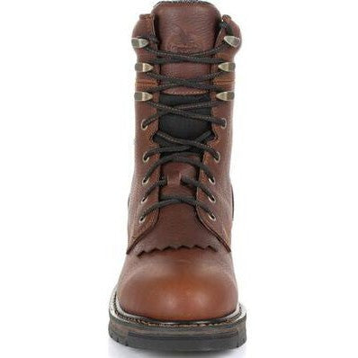 Georgia Men's Carbo Tec LT 8" Soft Toe WP Lacer Work Boot -Brown- GB00309  - Overlook Boots