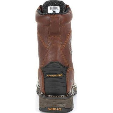 Georgia Men's Carbo Tec LT 8" Soft Toe WP Lacer Work Boot -Brown- GB00309  - Overlook Boots