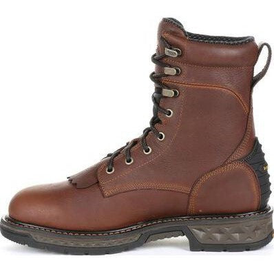 Georgia Men's Carbo Tec LT 8" Soft Toe WP Lacer Work Boot -Brown- GB00309  - Overlook Boots