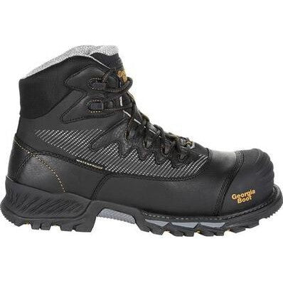 Georgia Men's Rumbler 6" Comp Toe WP Hiker Work Boot- Black- GB00311  - Overlook Boots