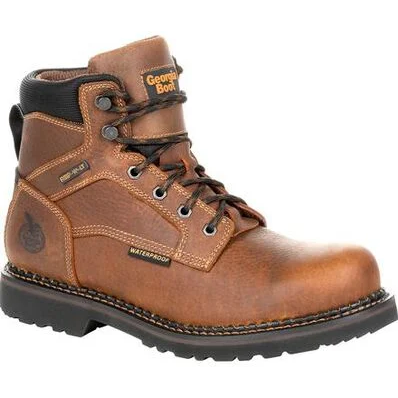 Georgia Men's Giant Revamp 6" ST Waterproof Work Boot -Brown- GB00317  - Overlook Boots