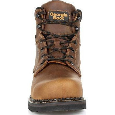 Georgia Men's Giant Steel Toe WP Met Guard Work Boot -Brown- GB00322  - Overlook Boots