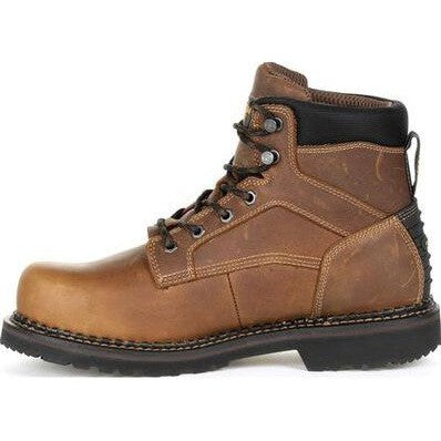 Georgia Men's Giant Steel Toe WP Met Guard Work Boot -Brown- GB00322  - Overlook Boots