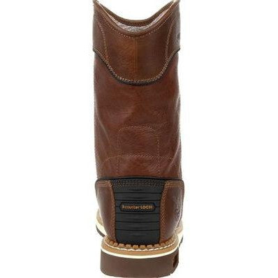 Georgia Men's AMP LT 10" WP Wellington Work Boot- Brown- GB00369  - Overlook Boots