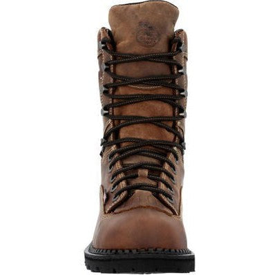 Georgia Men's USA 9" Soft Toe WP Logger Work Boot- Horse- GB00539  - Overlook Boots