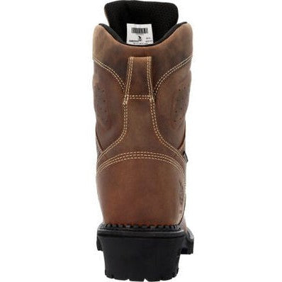 Georgia Men's USA 9" Soft Toe WP Logger Work Boot- Horse- GB00539  - Overlook Boots