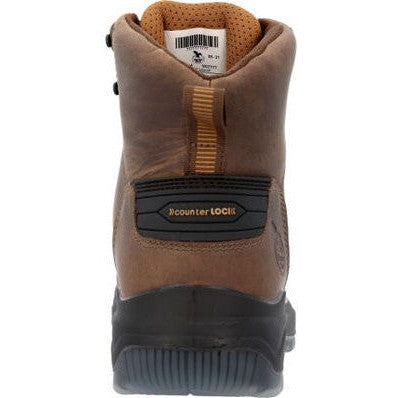 Georgia Men's Flxpoint Ultra 6" Soft Toe WP Work Boot- Black/Brown- GB00551  - Overlook Boots