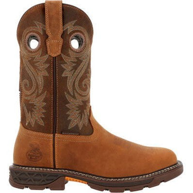 Georgia Men's Carbo-Tec FLX 11" Alloy Toe WP Work Boot- Brown- GB00621  - Overlook Boots