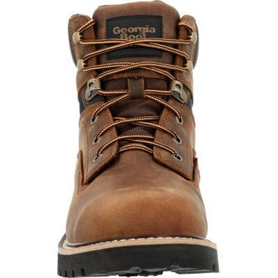 Georgia Men's Core 37 6" WP Slip Resistant Work Boot -Brown- GB00635  - Overlook Boots