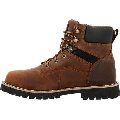 Georgia Men's Core 37 6" WP Slip Resistant Work Boot -Brown- GB00635  - Overlook Boots