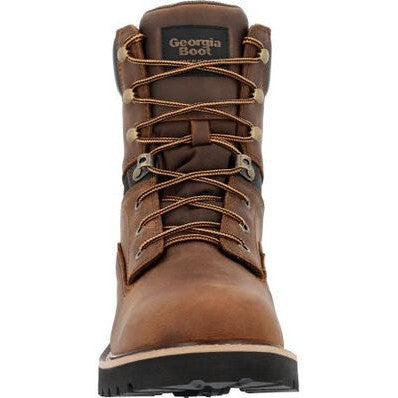 Georgia Men's Core 37 8" WP Slip Resistant Work Boot -Brown- GB00637  - Overlook Boots