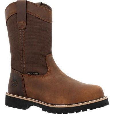 Georgia Men's Core 37 10" ST Waterproof Work Boot -Brown- GB00639  - Overlook Boots