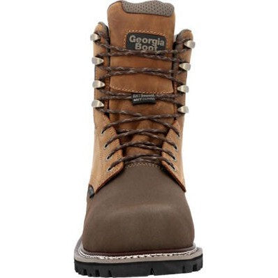 Georgia Men's Brute 8" Comp Toe WP MG Work Boot- Brown- GB00643  - Overlook Boots