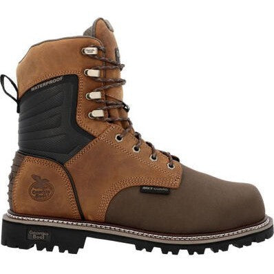 Georgia Men's Brute 8" Comp Toe WP MG Work Boot- Brown- GB00643  - Overlook Boots