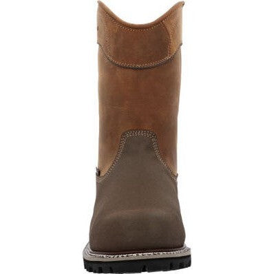 Georgia Men's Brute 11" Comp Toe WP MG Work Boot- Brown- GB00644  - Overlook Boots