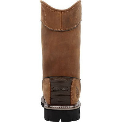 Georgia Men's Brute 11" Comp Toe WP MG Work Boot- Brown- GB00644  - Overlook Boots