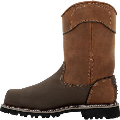 Georgia Men's Brute 11" Comp Toe WP MG Work Boot- Brown- GB00644  - Overlook Boots