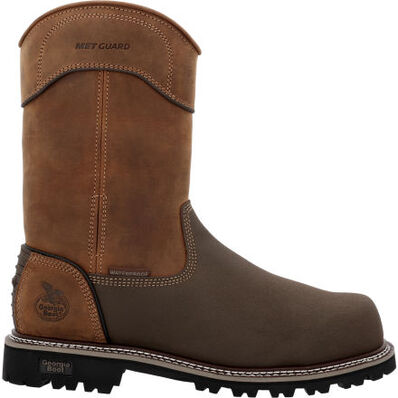 Georgia Men's Brute 11" Comp Toe WP MG Work Boot- Brown- GB00644 8 / Medium / Brown - Overlook Boots