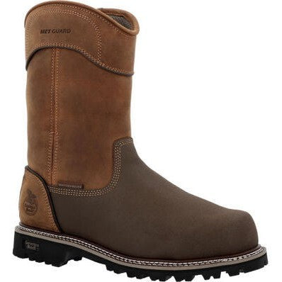 Georgia Men's Brute 11" Comp Toe WP MG Work Boot- Brown- GB00644  - Overlook Boots