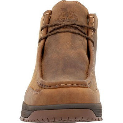 Georgia Men's Athens Superlyte 5" WP Wallabe Work Boot -Brown- GB00646  - Overlook Boots