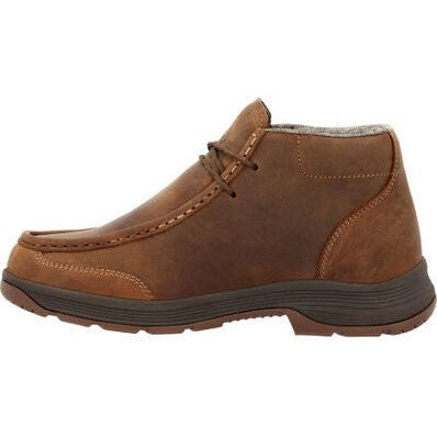 Georgia Men's Athens Superlyte 5" WP Wallabe Work Boot -Brown- GB00646  - Overlook Boots