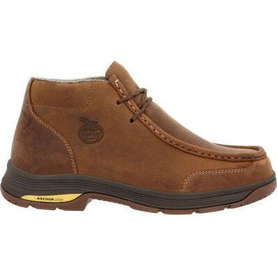 Georgia Men's Athens Superlyte 5" WP Wallabe Work Boot -Brown- GB00646 8 / Medium / Brown - Overlook Boots