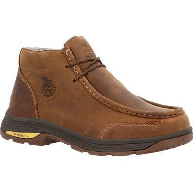 Georgia Men's Athens Superlyte 5" WP Wallabe Work Boot -Brown- GB00646  - Overlook Boots