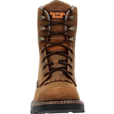 Georgia Men's Carbo Tec FLX 8" Alloy Toe WP Lacer Work Boot -Brown- GB00650  - Overlook Boots