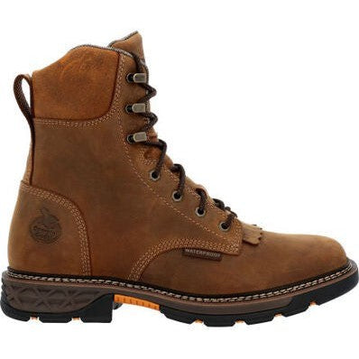 Georgia Men's Carbo Tec FLX 8" Alloy Toe WP Lacer Work Boot -Brown- GB00650  - Overlook Boots