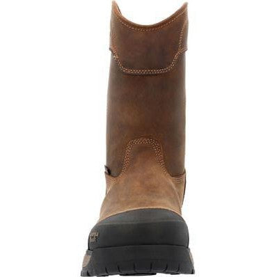 Georgia Men's Durablend Edge 10" Alloy Toe WP Work Boot -Brown- GB00664  - Overlook Boots