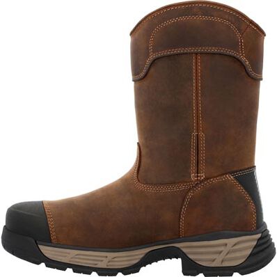 Georgia Men's Durablend Edge 10" Alloy Toe WP Work Boot -Brown- GB00664  - Overlook Boots