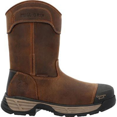 Georgia Men's Durablend Edge 10" Alloy Toe WP Work Boot -Brown- GB00664  - Overlook Boots