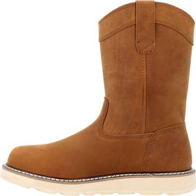 Georgia Men's Core 37 10" Soft Toe WP Pull On Wedge Work Boot- Brown- GB00666  - Overlook Boots