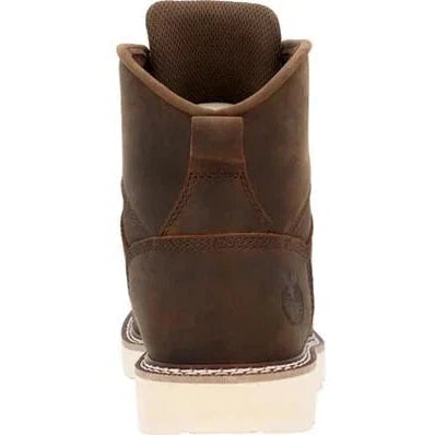 Georgia Men's Core 37 6" Soft Toe Slip Resist Work Boot - Brown - GB00667  - Overlook Boots