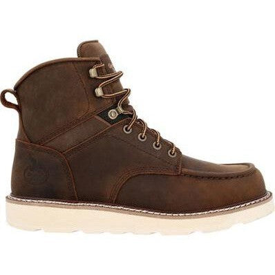 Georgia Men's Core 37 6" Soft Toe Slip Resist Work Boot - Brown - GB00667  - Overlook Boots