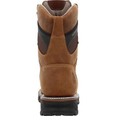 Georgia Men's LTX Logger 9" Soft Toe WP Work Boot- Brown- GB00668  - Overlook Boots