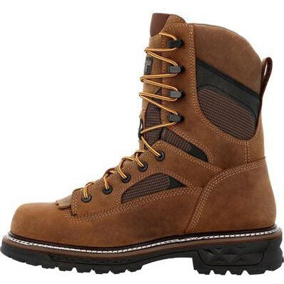 Georgia Men's LTX Logger 9" Soft Toe WP Work Boot- Brown- GB00668  - Overlook Boots