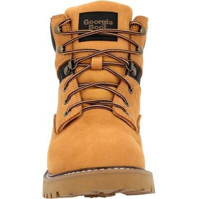 Georgia Men's Core 37 6" Steel Toe WP Lace-Up Work Boot Wheat- GB00673  - Overlook Boots