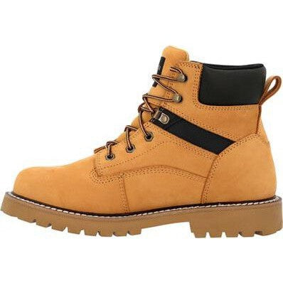 Georgia Men's Core 37 6" Steel Toe WP Lace-Up Work Boot Wheat- GB00673  - Overlook Boots