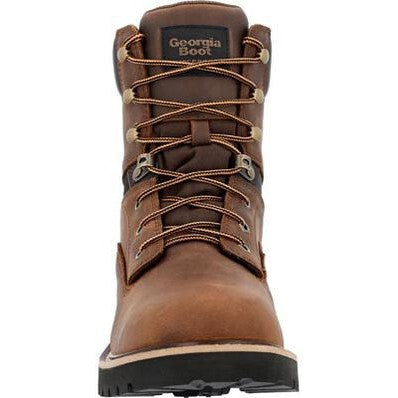 Georgia Men's Core 37 8" Steel Toe WP Lace-Up Work Boot- Brown- GB00674  - Overlook Boots