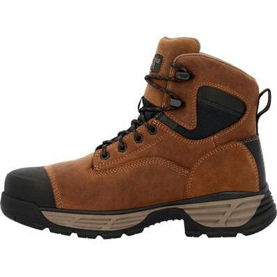 Georgia Men's Durablend Edge 6" Alloy Toe WP Work Boot -Brown- GB00679  - Overlook Boots