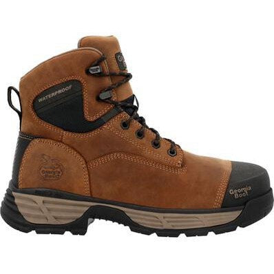 Georgia Men's Durablend Edge 6" Alloy Toe WP Work Boot -Brown- GB00679  - Overlook Boots