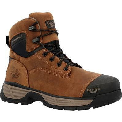 Georgia Men's Durablend Edge 6" Alloy Toe WP Work Boot -Brown- GB00679 7 / Medium / Brown - Overlook Boots