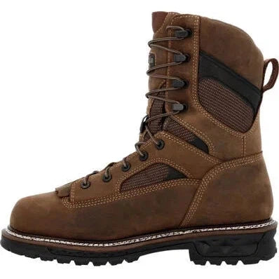 Georgia Men's Logger LTX 9" Comp Toe WP 400G Work Boot -Brown- GB00681  - Overlook Boots